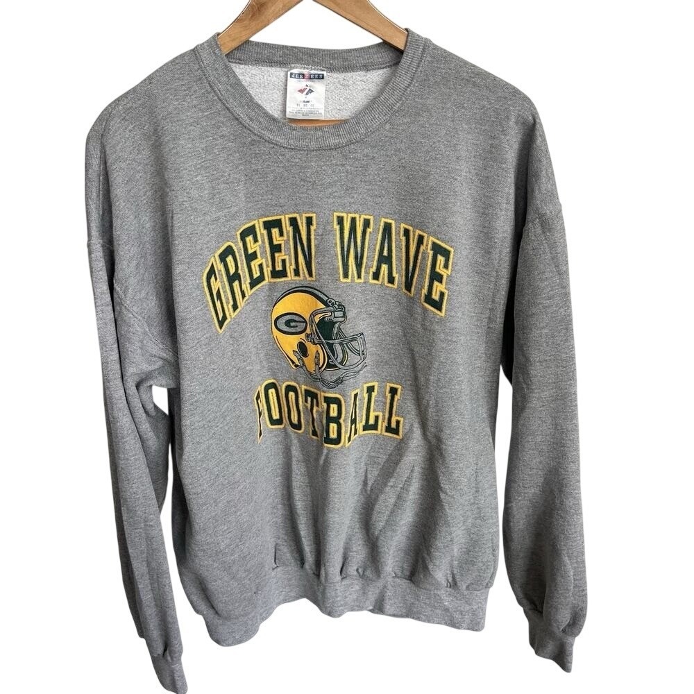Green Bay Packers Crewneck Sweatshirt Pullover Mens Sz XL 90s JERZEES Vtg